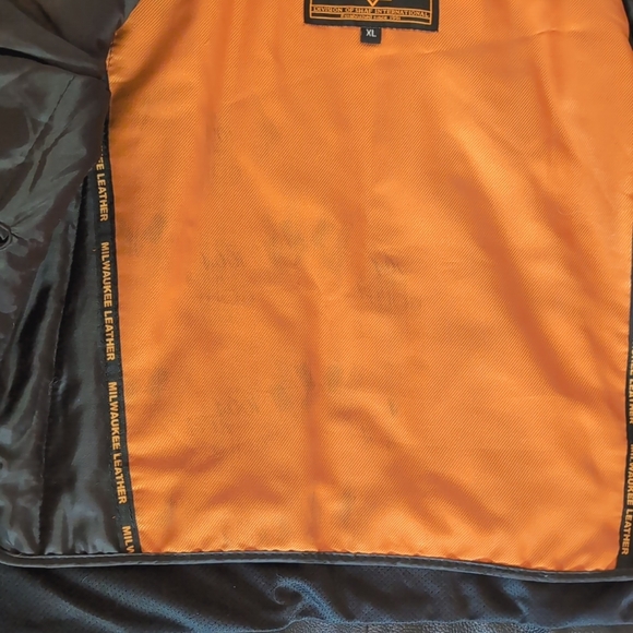 Motorcycle leather black women's jacket size XL - Picture 16 of 16